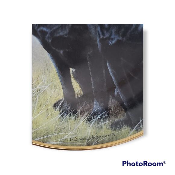 Franklin Mint SPORTING COMPANIONS Labrador Dogs Collector Plate by Nigel Hemming - Picture 2 of 5